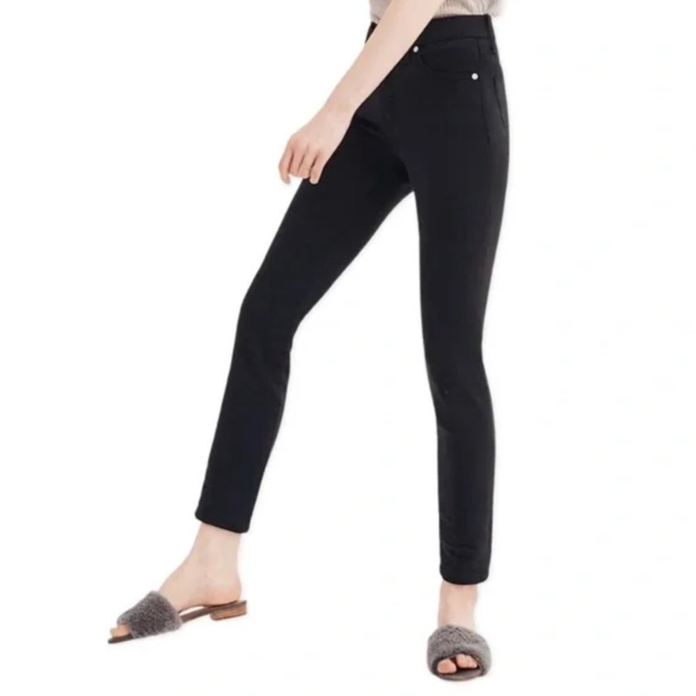 Madewell 9" High Rise Skinny Jeans - Black Frost /  24 Petite